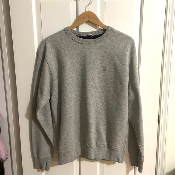Champion Grey Sweatshirt Crewneck Size Medium Men’s - Picture 1 of 5